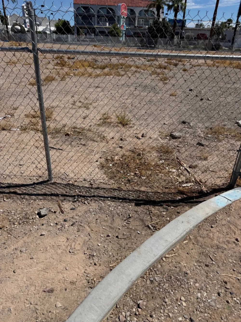 Second encampment cleanup area after debris removal
